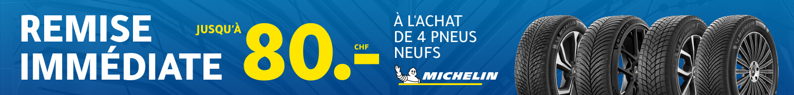 Promotion pneus Michelin